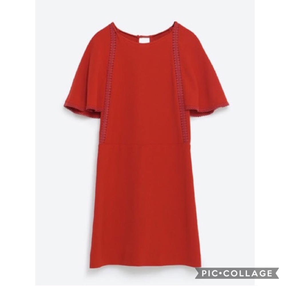 Zara Rust Orange/Red Skort Jumper - Picture 2 of 7